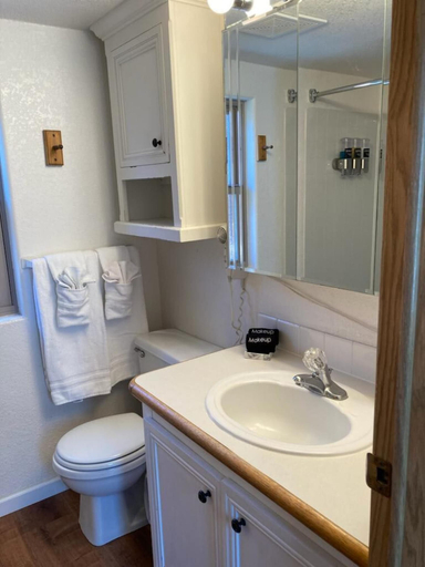 Bathroom, Ocean Front Cabin 15 Jacuzzi Sensational Views, Del Norte
