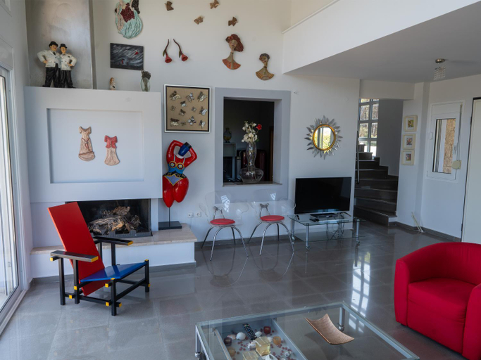 Shared lounge/TV area 4, Olivos Villa Sani, Central Macedonia