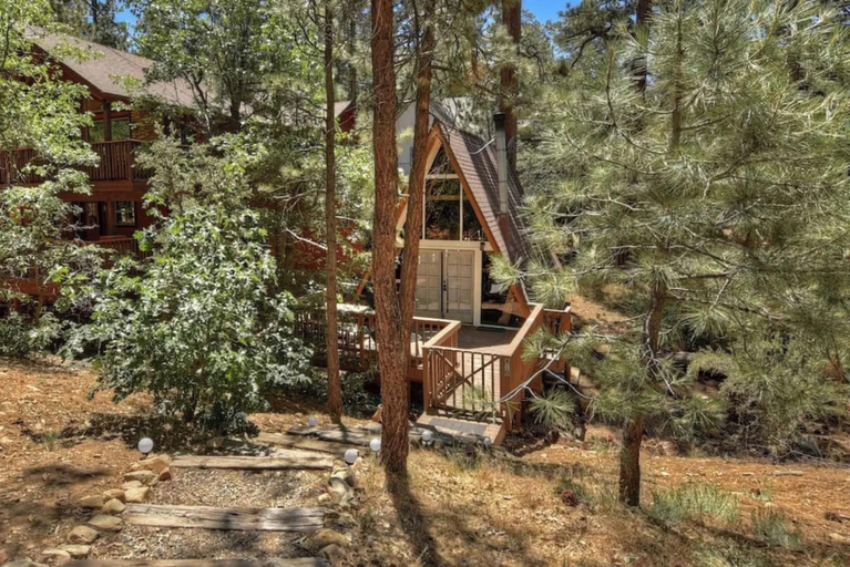 Exterior & Views, Acute A-frame Cabin w WiFi, San Bernardino