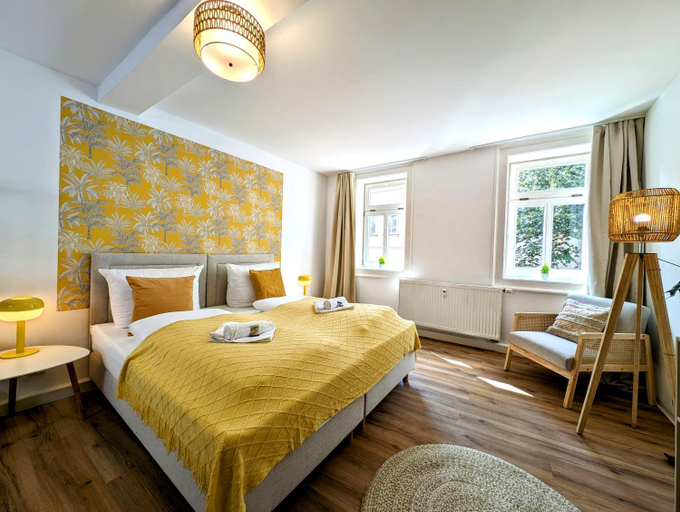 Bedroom 2, BohnApartments - Design Suiten Am Markt - Vollausstattung - WLAN - Zentrum, Ilm-Kreis