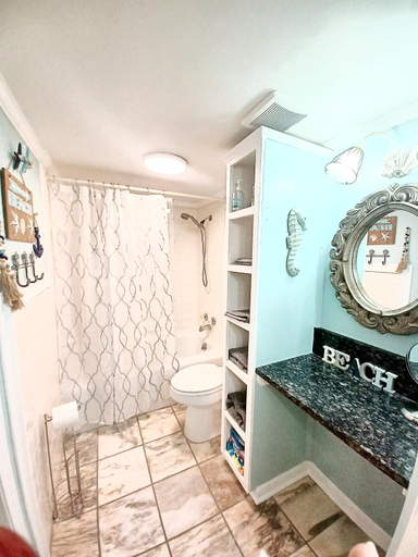 Bathroom 2, Oceanfront BEACH! CONDO COUPLES GETAWAY,HONEYMOON SWEET, Perfectly Cozy Beach Front Condo, full kitc, Bay