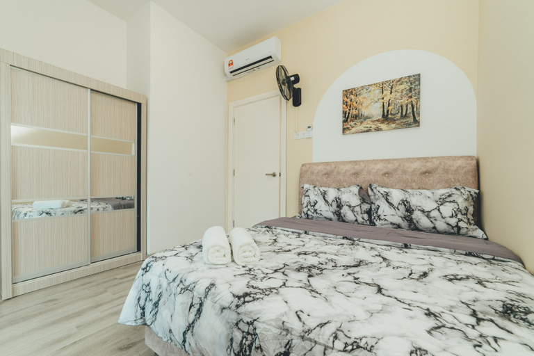 Bedroom 4, Mosaic Midvalley Starlit 3BR 8pax Bathtub Mahjong, Johor Bahru