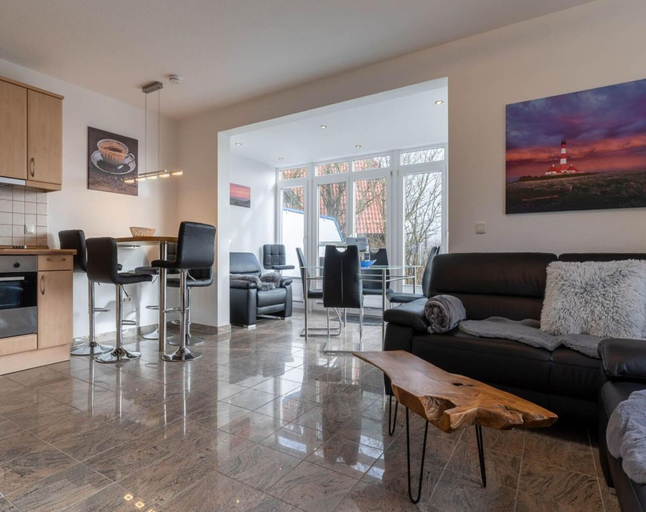 Living room 2, Komfortable Ferienwohnung in St.peter Ording, Nordfriesland