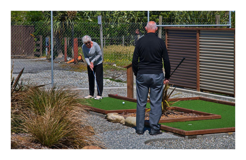 Mini golf course, Luxury Seaview Apartments, Grey
