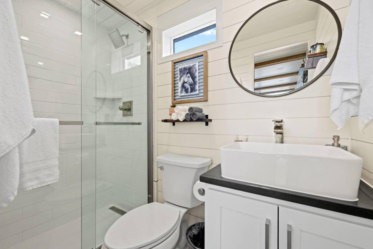 Bathroom 5, New Chic Container Home - Oasis Near Fredericksburg The Perry, Gillespie