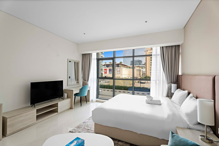 Bedroom 5, Studio Palm Jumeirah With Rooftop Pool and View, Dubai