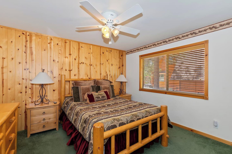 Bedroom 2, Teakwood Cozy Wood Cabin with Fireplace, San Bernardino