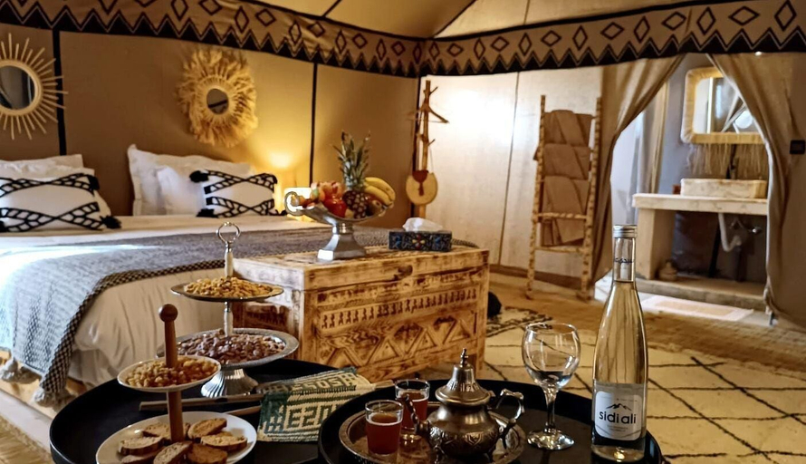 Bedroom, Savanna Dunes Luxury Camp, Errachidia