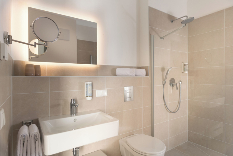 Bathroom 5, Atrium Apart Hotel Brühl, Rhein-Erft-Kreis