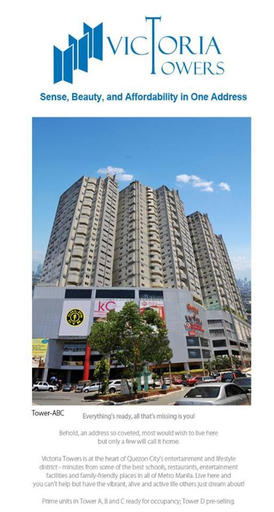 Others 3, Victoria Towers D - 2 Bedroom Mejia Flat, Quezon City