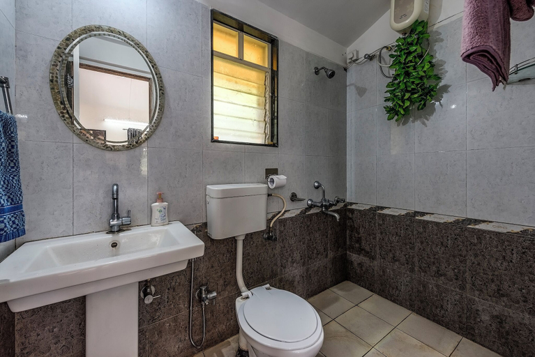 Bathroom 4, CosmicStays Windchime Homestay at Mulshi, Pune