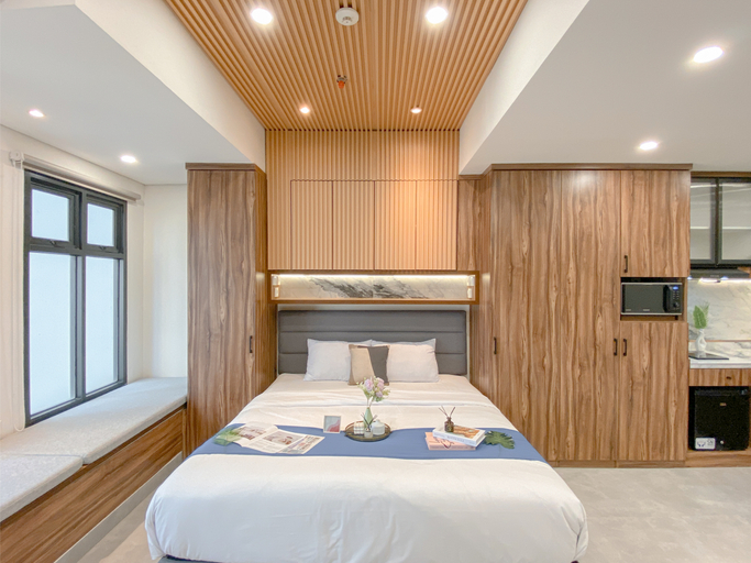 Bedroom 2, Spacious and Homey Studio Apartment at Pollux Chadstone By Travelio, Cikarang
