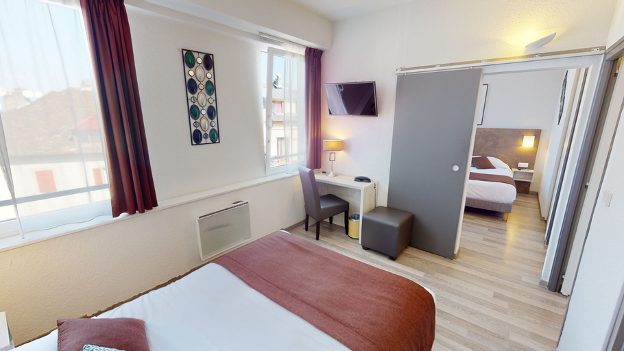Bedroom 3, Hotel de France contact-hotel, Haute-Savoie