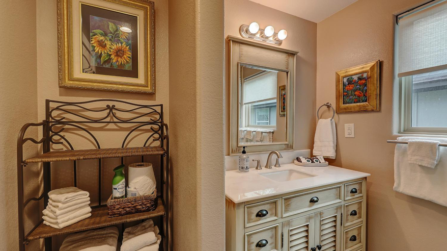 Bathroom 3, Treetop River Cabins on the Guadalupe River, Kerr