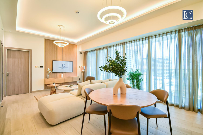 Shared lounge/TV area, Luxury Escapes - ME DO RE Tower JLT, Dubai