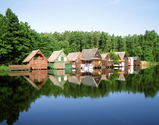 View from property 3, Familienparadies mit Kamin und Terrasse in Babke, Mecklenburgische Seenplatte