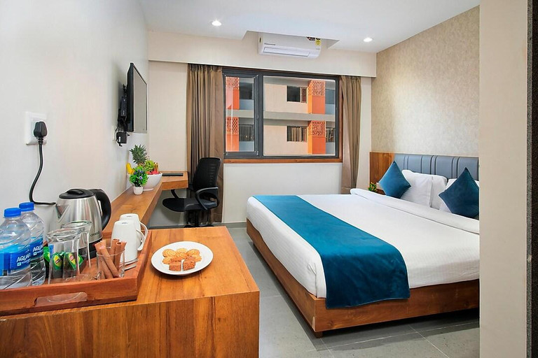 Bedroom 3, Pride Elite Wellness Resort Becharaji near Maruti plant, Surendranagar
