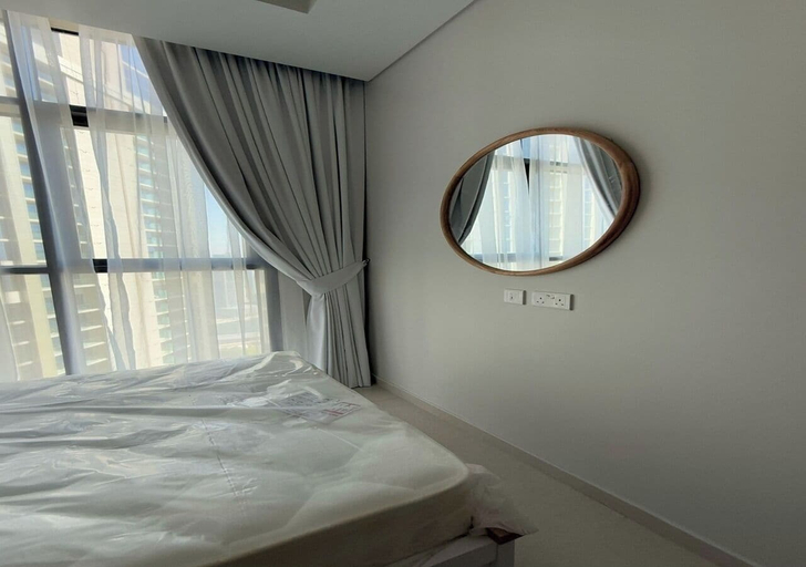 Bedroom 3, Aykon City Stylish 2 BHK Beach Bay View, Dubai