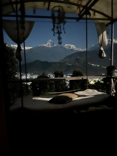 Others 3, Mountain facing room in crystal dome, Gandaki