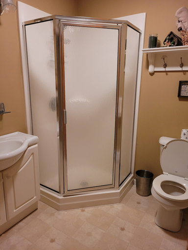 Bathroom 4, Luck Charlie Lodge, Sawyer