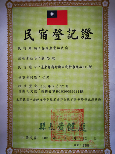 Food & Drinks 5, Tai Yu Ju Bao Fang B&B, Taitung
