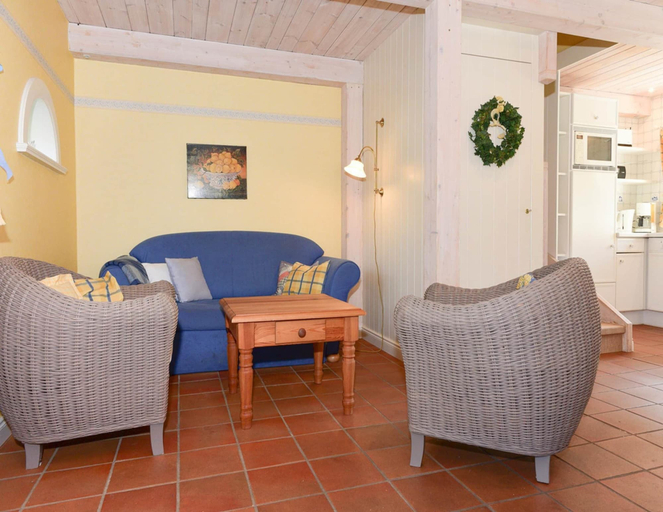 Living room, Doppelhaus in Oldsum auf Foehr, Nordfriesland