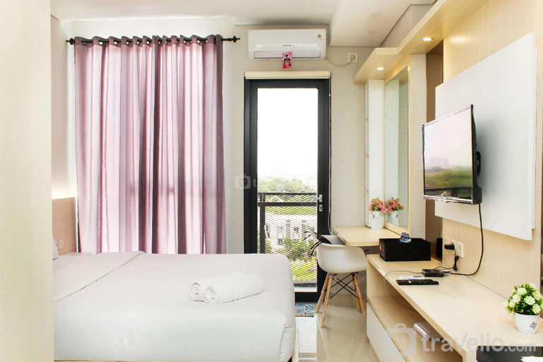 Bedroom 2, Homey and Tidy Studio Monroe Tower Apt By Travelio, Cikarang