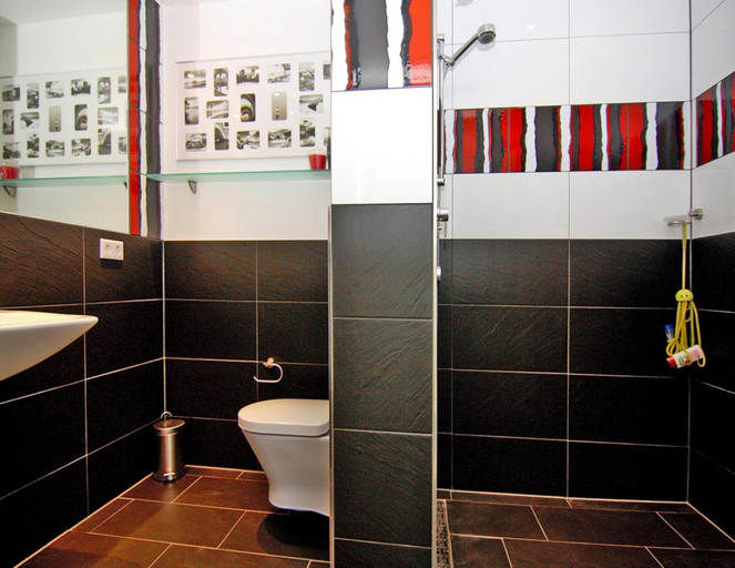 Bathroom 5, Appartementhaus Calmsailing, Borgerende, Rostock