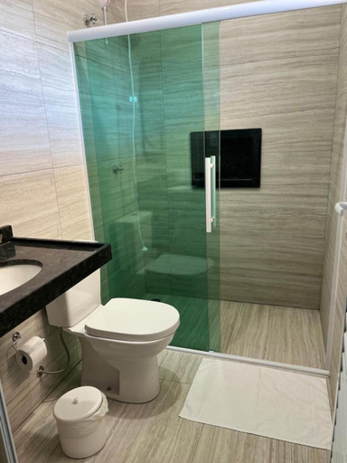 Bathroom, Hotel Restaurante Boitupesca, Boituva