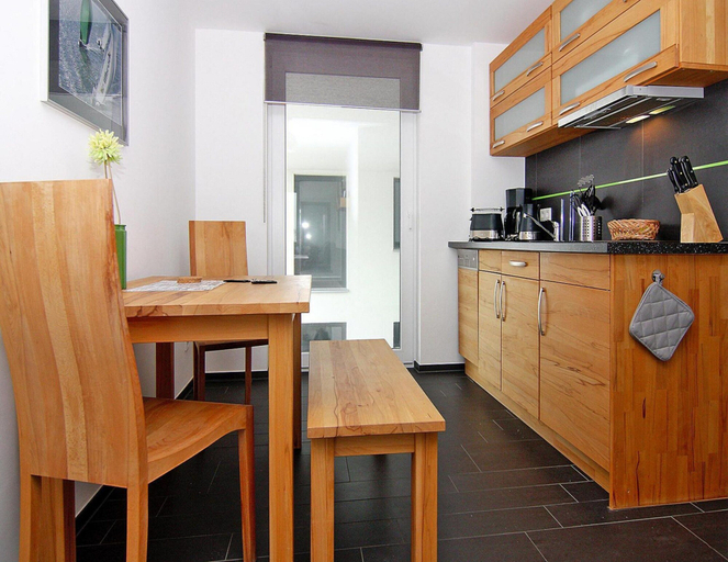 Private kitchen, Appartementhaus Calmsailing in Boergerende, Rostock