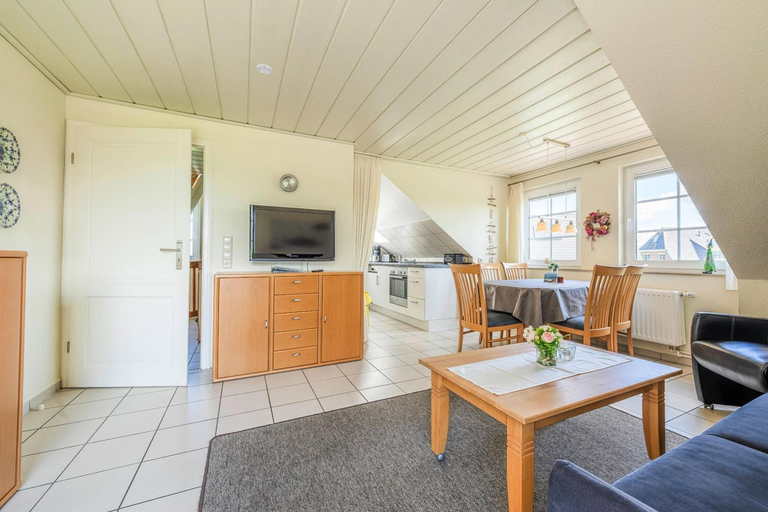 Living room 5, Apartment in Friedrichskoog-spitze With Parking Space, Dithmarschen