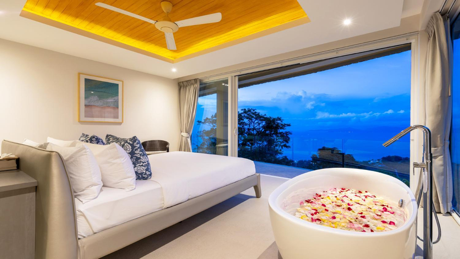 Bedroom, Villa Cabo with Panoramic Sea Views, Ko Samui