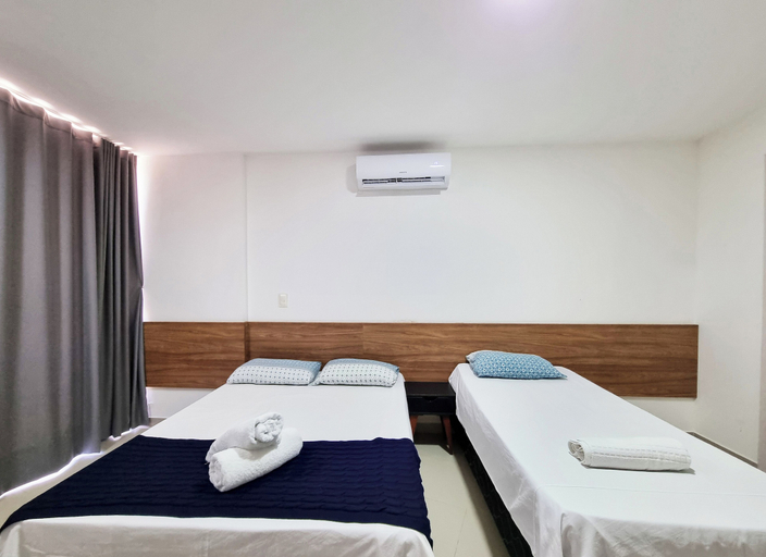 Bedroom 3, Frente Mar com Terraço Privativo e Pet Friendly, Barra de São Miguel