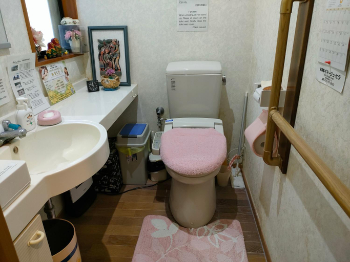 Bathroom, 民泊マエダハウス B&B Maeda House, Aira