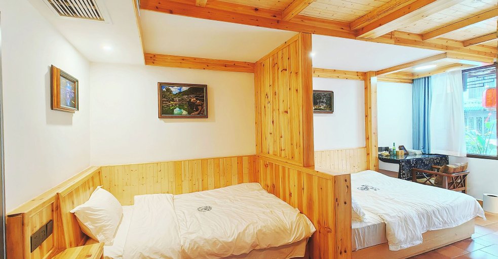 Bedroom 2, yunlushanju, Xiangxi Tujia and Miao