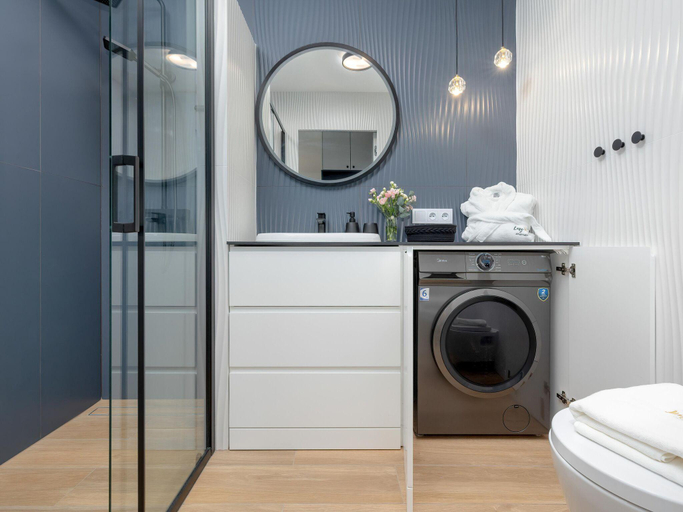Bathroom 4, Beautiful apartment, swimming pool, sauna, Dziwnow, Kamień