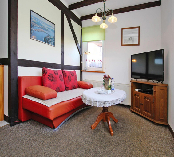 Living room, Ferienwohnung in der Hubschen Inselstadt Malchow, Mecklenburgische Seenplatte