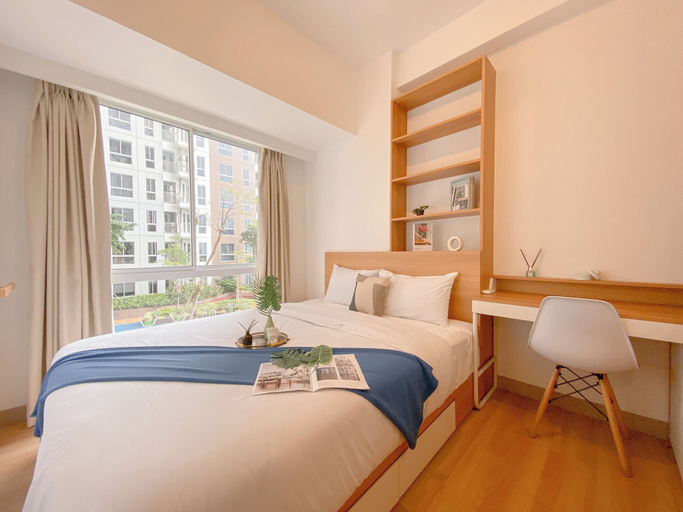 Bedroom 1, Comfy 2Br Apartment At Tokyo Riverside, Tangerang