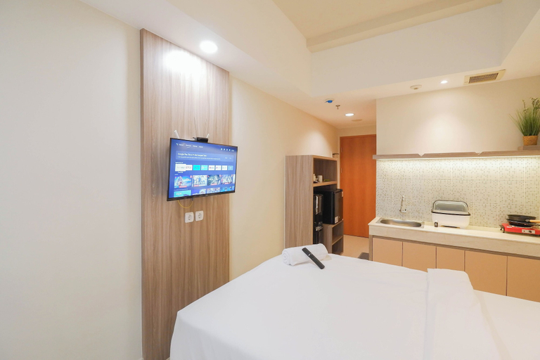 Bedroom, Simply And Homey Studio At Evenciio Margonda Apartment, Depok