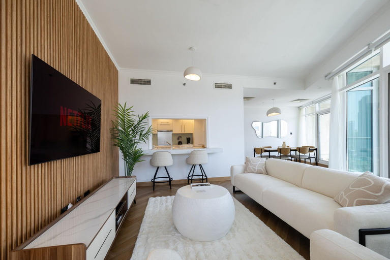 Room 4, Upgraded Apartment w Stunning Burj Khalifa View, Dubai