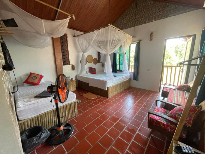 Bedroom 3, Vu Linh Palm House Homestay - Bungalow, Yên Bình