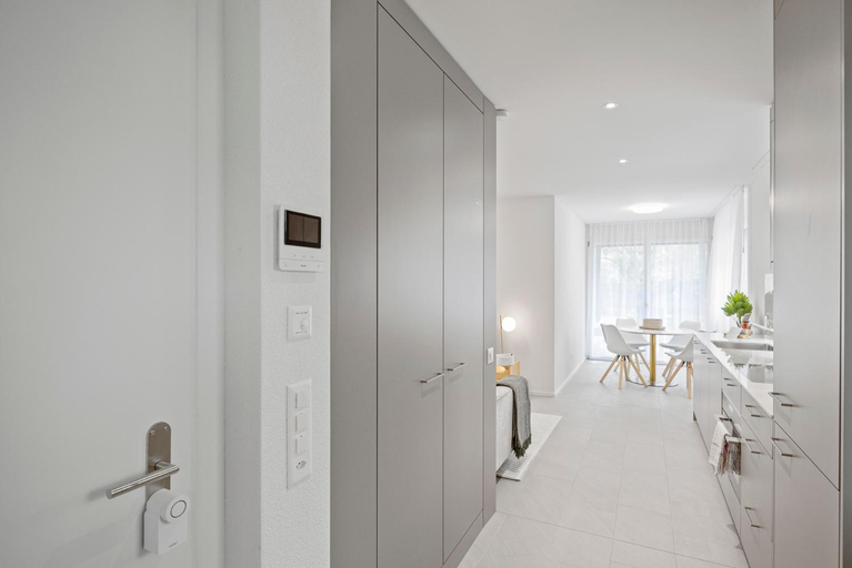 Bedroom 2, STAYY Flagship Limmattal Premium Apartments - 24h Self Check-in free Parking free EV Wallbox, Dietikon