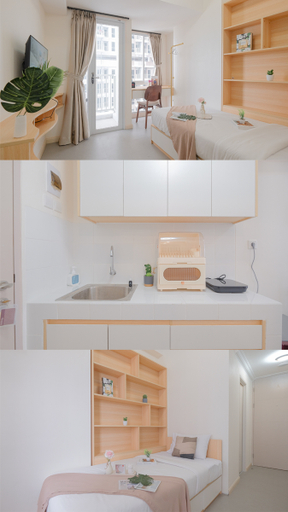Others 5, Restful and Minimalist Studio Room Tokyo Riverside PIK 2 Apartment By Travelio, Tangerang