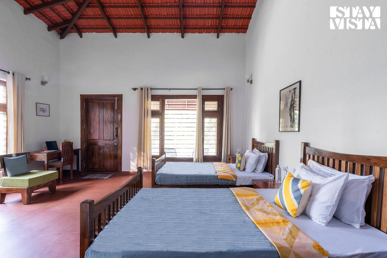 Bedroom 3, StayVista at Villa Estuaire with Bathtub, Kodagu