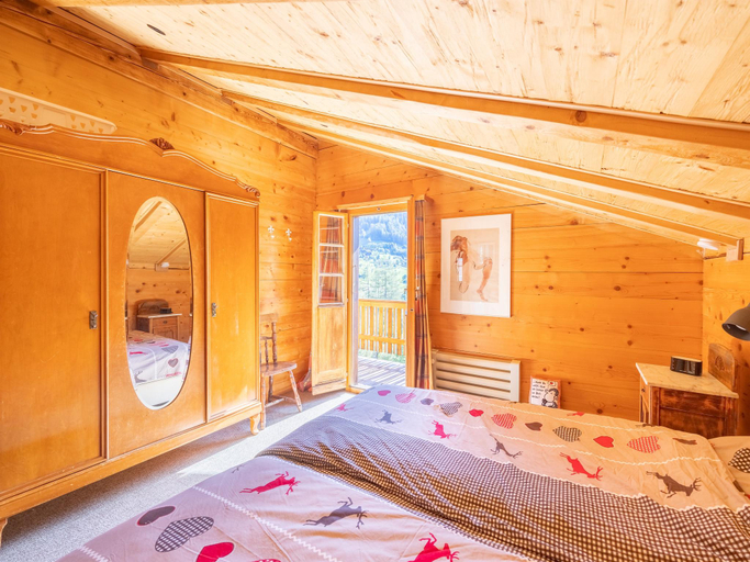 Bedroom 2, Chalet in Fiesch near Aletsch Glacier, Goms