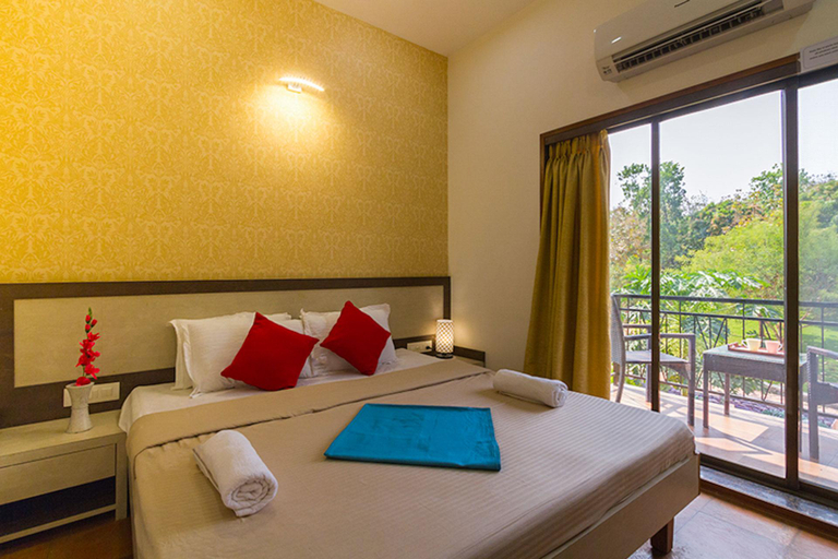 Bedroom 3, StayVista's B-24 Spring - Villa Amidst Greenery with Private Pool & Terrace, Palghar