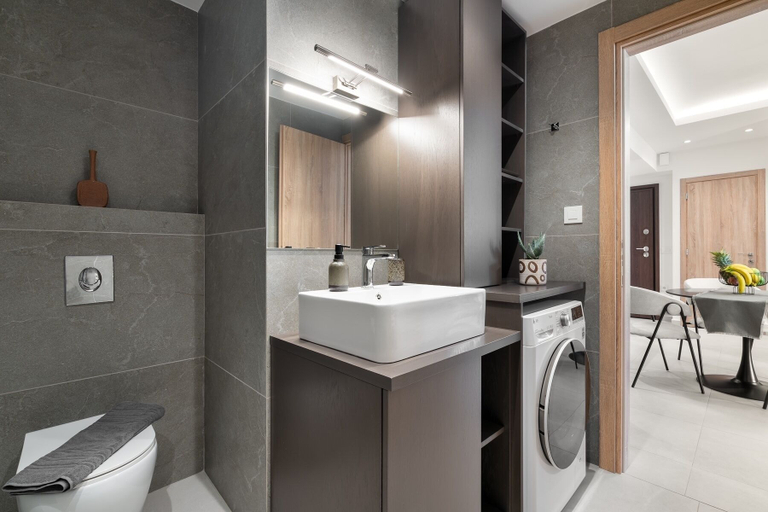 Bathroom 4, Comfy Apt terrace and parking 800m to old town and beach, Crete