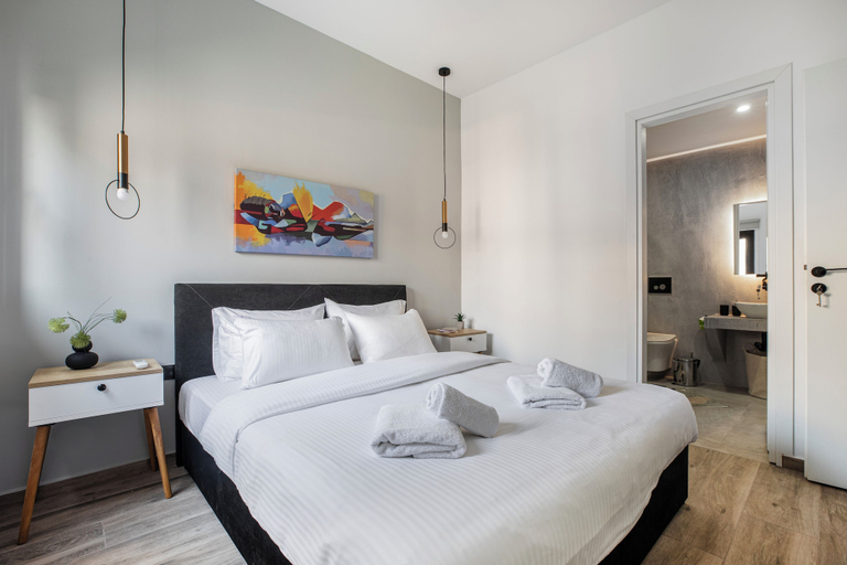 Bedroom 2, Sway - Chic 1-BR Apt & Balcony in Athens, Attica