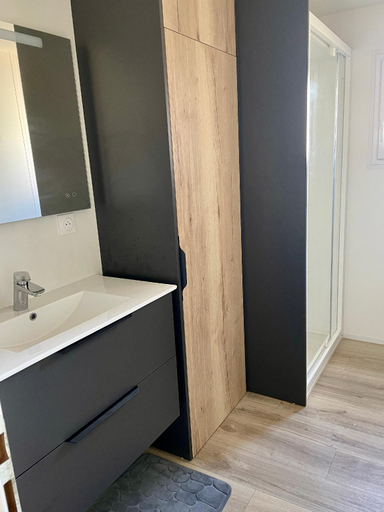 Bathroom 3, Ecolodge 2Ch - Air conditioning - Wifi - Swimming poolJacuzzi open all year, Charente-Maritime