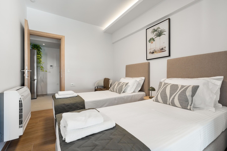 Bedroom 3, Comfy Apt terrace and parking 800m to old town and beach, Crete